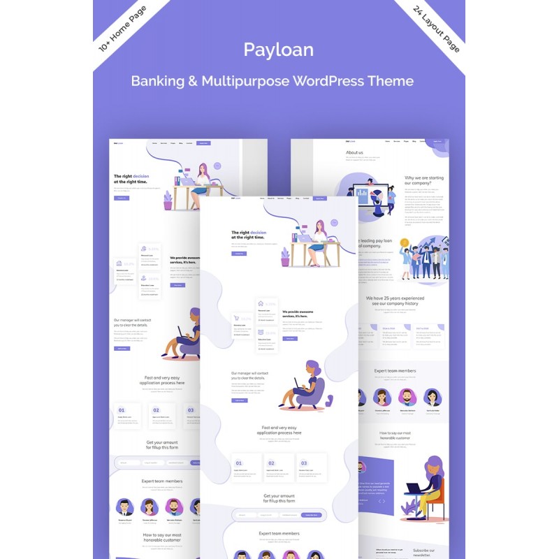 Payloan - Banking, Finance & Fintech WordPress Theme