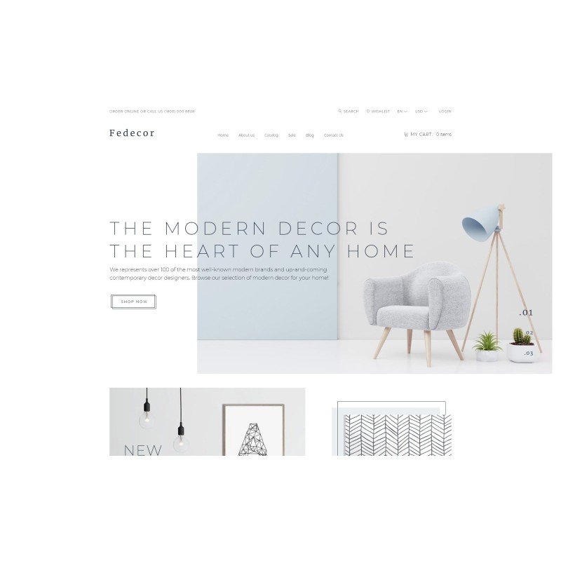 Fedecor - Interior Design Multipage Clean Shop Template