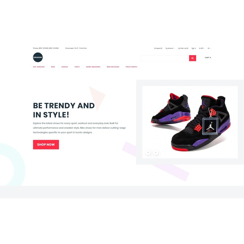 Sneakers - Shoe Store eCommerce Clean Shop Template