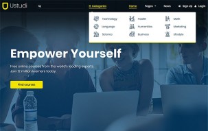 Ustudi - Online Courses Education and University WordPress Theme
