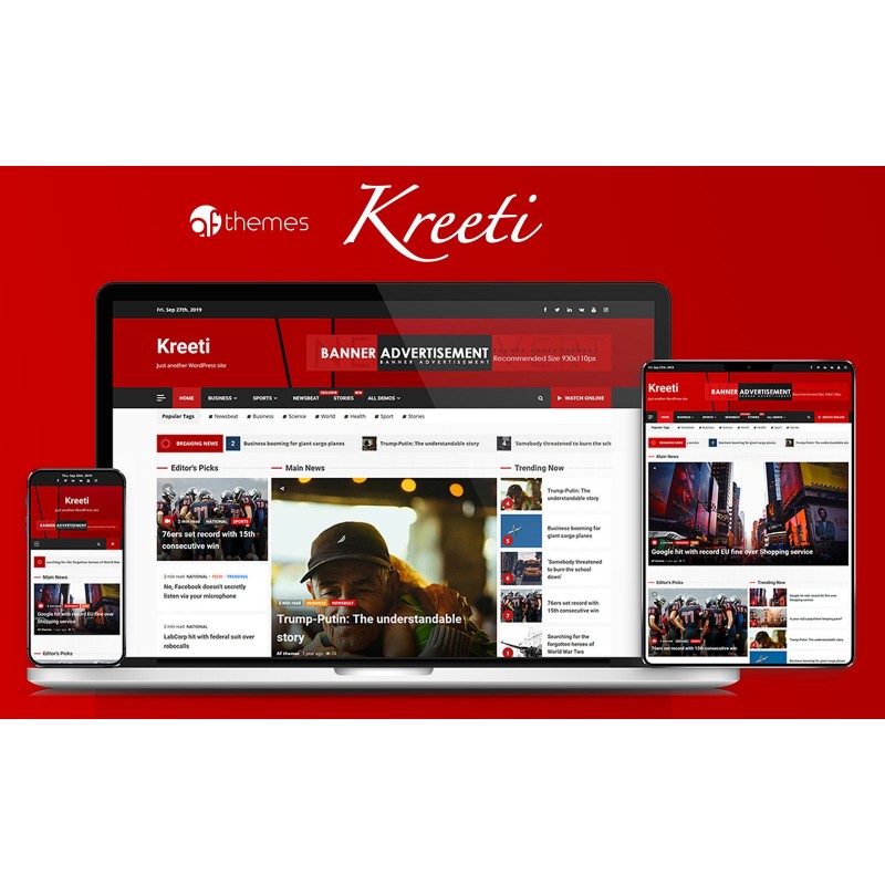 Kreeti - Clean, Elegant and Responsive WordPress Theme
