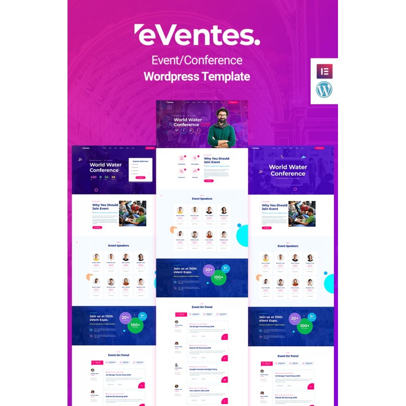 Eventes - Conference and Event WordPress Theme