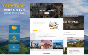 Cuberism - Tour and Travel WordPress Theme