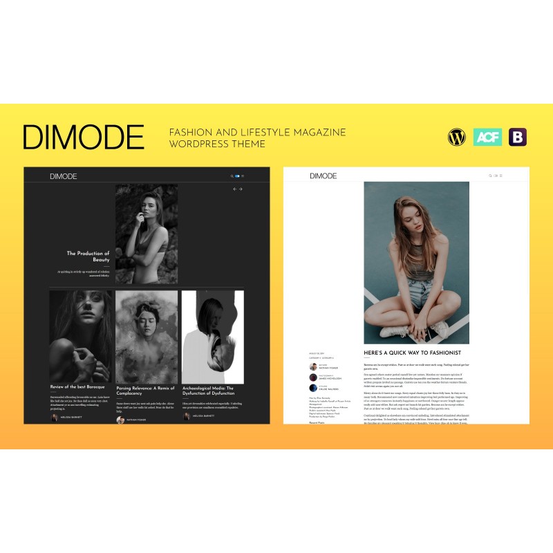 DIMODE - Fashion and Lifestyle Magazine WordPress Theme