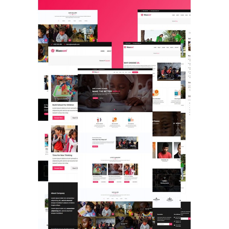 Maxcom -Nonprofit Charity WordPress Theme