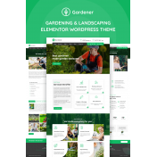 Gardener - Gardening and Landscaping WordPress Elementor Theme