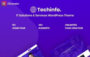 Techinfo - IT Solutions & Services Responsive WordPress Theme