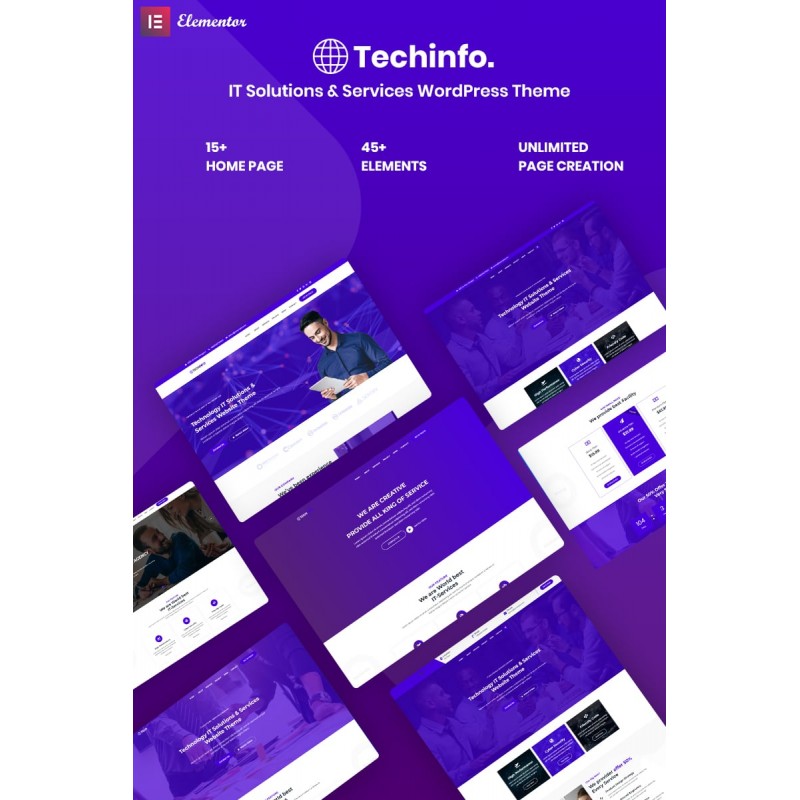Techinfo - IT Solutions & Services Responsive WordPress Theme