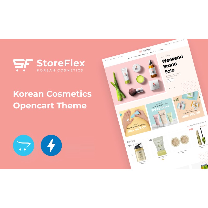 StoreFlex - Korean Cosmetics eCommerce Template Shop Template