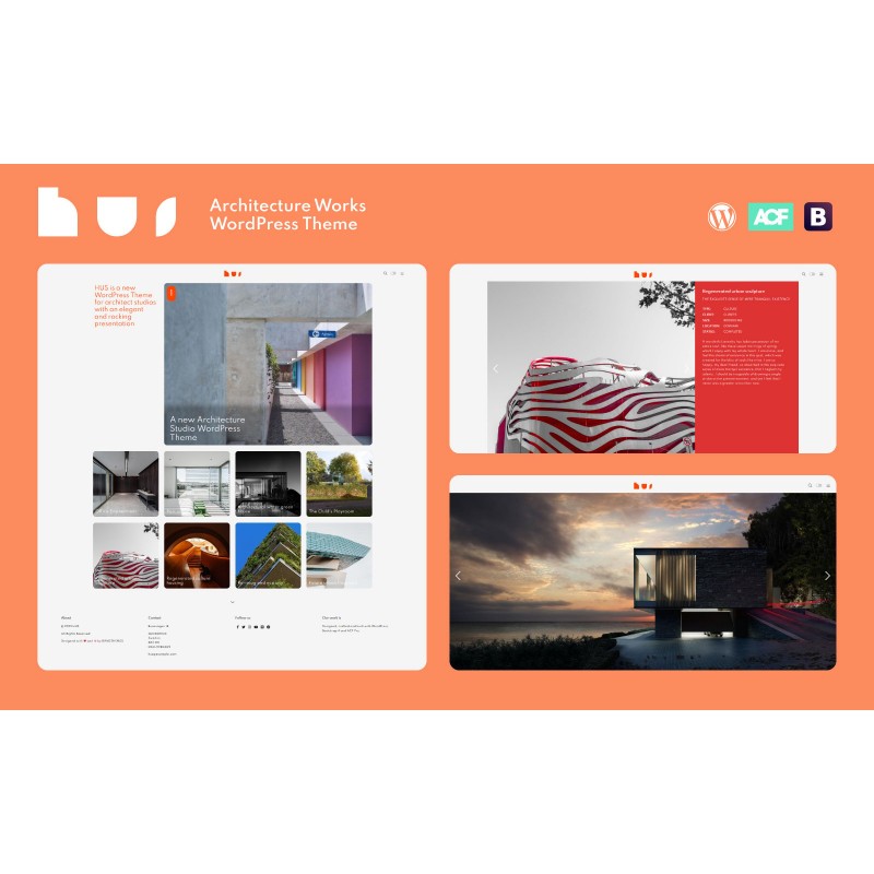 HUS - Architecture Studio Works WordPress Theme