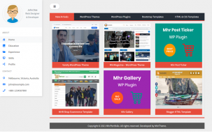 MhrPortfolio - Personal Portfolio and Digital Online Item or Product Based WordPress Theme